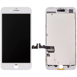 Replacement LCD Assembly With Steel Plate Compatible with Apple iPhone 7 Plus (Aftermarket) (White)