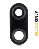 Replacement Back Camera Lens (Glass Only) With Adhesive Compatible with Motorola Moto E6 Plus (XT2025 / 2019) (Polished Graphite)