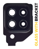 Replacement Back Camera Lens With Bracket Compatible with Samsung Galaxy A22 4G (A225 / 2021) (Black)
