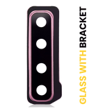 Replacement Back Camera Lens With Bracket Compatible with Samsung Galaxy A9 (A920 / 2018) (Bubblegum Pink)