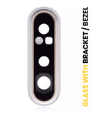 Replacement Back Camera Lens With Bracket / Bezel Compatible with Samsung Galaxy A80 (A805 / 2019) (Ghost White)