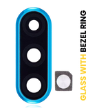 Replacement Back Camera Lens With Bezel Ring Compatible with Huawei P30 Lite (Peacock Blue) (4GB RAM)