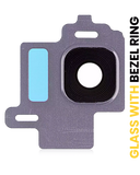 Replacement Back Camera Lens With Bezel Ring Compatible with Samsung Galaxy S8 (Orchid Gray)