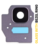 Replacement Back Camera Lens With Bezel Ring Compatible with Samsung Galaxy S8 Plus (Orchid Gray)