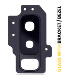 Replacement Back Camera Lens With Bracket / Bezel Compatible with Samsung Galaxy S9 Plus (Black)