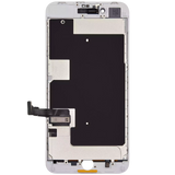 Replacement LCD Assembly With Steel Plate Compatible with Apple iPhone 8 Plus (Aftermarket Pro: XO7 Incell) (White)