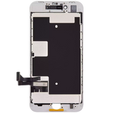 Replacement LCD Assembly With Steel Plate Compatible with Apple iPhone 8 / SE (2020 / 2022) (Aftermarket Pro: XO7 Incell) (White)