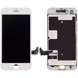 Replacement LCD Assembly With Steel Plate Compatible with Apple iPhone 8 / SE (2020 / 2022) (Aftermarket Pro: XO7 Incell) (White)