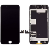 Replacement LCD Assembly With Steel Plate Compatible with Apple iPhone 8 / SE (2020 / 2022) (Aftermarket Pro: XO7 Incell) (Black)