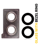 Replacement Back Camera Lens With Bezel Ring Compatible with Huawei Mate 10 (Pink Gold)