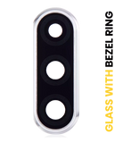 Replacement Back Camera Lens With Bezel Ring Compatible with Huawei P30 Lite (Pearl White) (4GB RAM)