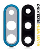 Replacement Back Camera Lens With Bezel Ring Compatible with Huawei P30 Lite (Peacock Blue) (6GB RAM)