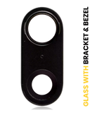Replacement Back Camera Lens With Bracket & Bezel Compatible with Apple iPhone 7 Plus (10 Pack) (Real Sapphire l Premium)