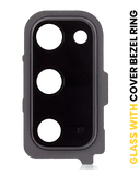 Replacement Back Camera Lens With Cover Bezel Ring Compatible with Samsung Galaxy S20 / S20 5G (Cosmic Gray)