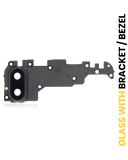Replacement Back Camera Lens With Bracket / Bezel Compatible with Samsung Galaxy A10S (Black)