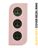 Replacement Back Camera Lens With Cover Bezel Ring Compatible with Samsung Galaxy S21 (Phantom Pink)