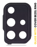 Replacement Back Camera Lens With Cover Bezel Ring Compatible with Samsung Galaxy A71 5G (A716 / 2020) (All Colors)