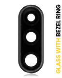 Replacement Back Camera Lens With Bezel Ring Compatible with Huawei P30 Lite (Midnight Black) (6GB RAM)