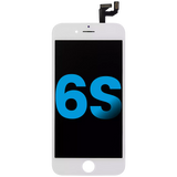 Replacement LCD Assembly With Steel Plate Compatible with Apple iPhone 6S (Aftermarket) (White)
