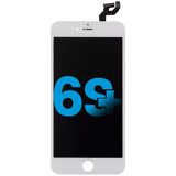 Replacement LCD Assembly With Steel Plate Compatible with Apple iPhone 6S Plus (Aftermarket) (White)