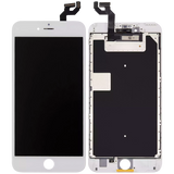 Replacement LCD Assembly With Steel Plate Compatible with Apple iPhone 6S Plus (Aftermarket) (White)