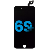 Replacement LCD Assembly With Steel Plate Compatible with Apple iPhone 6S Plus (Aftermarket) (Black)