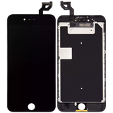 Replacement LCD Assembly With Steel Plate Compatible with Apple iPhone 6S Plus (Aftermarket) (Black)