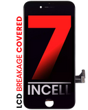 Replacement LCD Assembly With Steel Plate Compatible with Apple iPhone 7 (Aftermarket Pro: XO7 Incell) (Black)