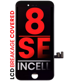 Replacement LCD Assembly With Steel Plate Compatible with Apple iPhone 8 / SE (2020 / 2022) (Aftermarket Pro: XO7 Incell) (Black)