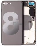 Replacement Back Housing W/ Small Components Pre-Installed Compatible with Apple iPhone 8 Plus (Used OEM Pull: Grade B) (Space Gray)