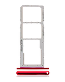 Replacement Dual Sim Card Tray Compatible with LG K42 (2020) / K52 (2020) (Red)