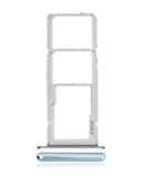 Replacement Dual Sim Card Tray Compatible with LG K42 (2020) / K52 (2020) (Silver)