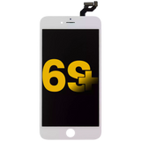 Replacement LCD Assembly With Steel Plate Compatible with Apple iPhone 6S Plus (Refurbished) (White)