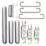 Replacement Hard Buttons (Power / Volume / Switch) Compatible with Apple iPhone 11 Pro / 11 Pro Max (Silver)