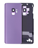 Replacement Back Cover Glass With Camera Lens Compatible with Samsung Galaxy S9 (No Logo) (Aftermarket Plus) (Lilac Purple)