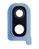 Replacement Back Camera Glass Lens and Cover Bezel Compatible with Samsung Galaxy A40 (A405 / 2019) (Blue)