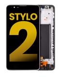 Replacement LCD Assembly With Frame Compatible with LG G Stylo 2 (Refurbished) (Black)