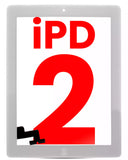 Replacement Digitizer Compatible with Apple iPad 2 (Home Button Pre-Installed) (Aftermarket Plus) (White)