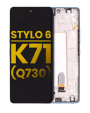Replacement LCD Assembly With Frame Compatible with LG Stylo 6 / K71 (Refurbished) (Blue)