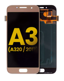 Replacement OLED Assembly Without Frame Compatible with Samsung Galaxy A3 (A320 / 2017) (Refurbished) (Gold)