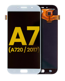 Replacement OLED Assembly Without Frame Compatible with Samsung Galaxy A7 (Refurbished: Cosmetic Grade: New) (A720 / 2017) (Sky Blue)