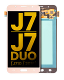 Replacement OLED Assembly Without Frame Compatible with Samsung Galaxy J7 / J7 Duo (J710 / 2016) (Refurbished) (Gold)