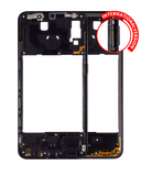 Replacement Mid-Frame Housing Compatible with Samsung Galaxy A20 (A205 / 2019) (International Version) (Black)