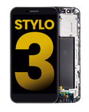 Replacement LCD Assembly With Frame Compatible with LG Stylo 3 (Refurbished) (Black)