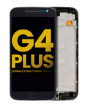 Replacement LCD Assembly With Frame Compatible with Motorola Moto G4 Plus (XT1640 / XT1641 / XT1642 / XT1644 / 2016) (Refurbished) (Black)