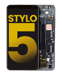 Replacement LCD Assembly With Frame Compatible with LG Stylo 5 (Refurbished) (Aurora Black)