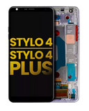 Replacement LCD Assembly With Frame Compatible with LG Stylo 4 / Stylo 4 Plus (Refurbished) (Lavender Violet)