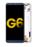 Replacement LCD Assembly With Frame Compatible with LG G6 (Refurbished) (Ice Platinum Silver)