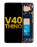 Replacement OLED Assembly With Frame Compatible with LG V40 ThinQ (Refurbished) (Black)