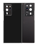 Replacement Back Cover Glass With Camera Lens Compatible with Samsung Galaxy Note 20 Ultra (No Logo) (Aftermarket Plus) (Mystic Black)